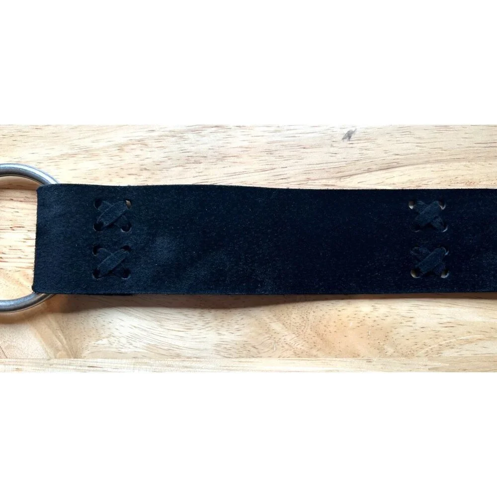 Vintage Steve Madden Suede Leather Belt with Fringe Boho Style 33